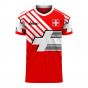 Switzerland 2024-2025 Retro Concept Football Kit (Libero) (Your Name)