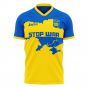 Ukraine Stop War Concept Football Kit (Libero) - Yellow (VORONIN 10)