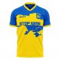 Ukraine Stop War Concept Football Kit (Libero) - Yellow (SHEVCHENKO 7)