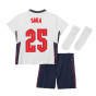 2020-2021 England Home Nike Baby Kit (Saka 25)