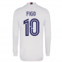 2020-2021 Real Madrid Long Sleeve Home Shirt (FIGO 10)