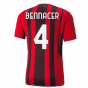 2021-2022 AC Milan Authentic Home Shirt (BENNACER 4)