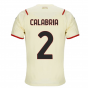 2021-2022 AC Milan Away Shirt (Kids) (CALABRIA 2)