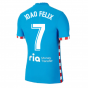 2021-2022 Atletico Madrid Vapor 3rd Shirt (JOAO FELIX 7)