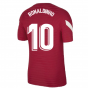 2021-2022 Barcelona Elite Training Shirt (Red) (RONALDINHO 10)