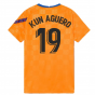 2021-2022 Barcelona Pre-Match Jersey (Orange) (KUN AGUERO 19)