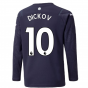 2021-2022 Man City Long Sleeve 3rd Shirt (Kids) (DICKOV 10)