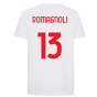 2022-2023 AC Milan FtblCore Tee (White) (ROMAGNOLI 13)