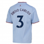 2022-2023 Aston Villa Away Shirt (Kids) (DIEGO CARLOS 3)