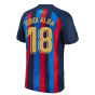 2022-2023 Barcelona Home Shirt (Ladies) (JORDI ALBA 18)
