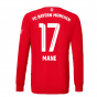 2022-2023 Bayern Munich Long Sleeve Home Shirt (Kids) (MANE 17)