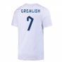 2022-2023 England Crest Tee (White) (Grealish 7)