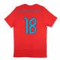 2022-2023 England World Cup Crest Tee (Red) - Kids (Alexander-Arnold 18)
