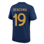 2022-2023 France Home Shirt (BENZEMA 19)