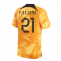 2022-2023 Holland Home Shirt (F.DE JONG 21)