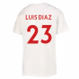 2022-2023 Liverpool Crest Tee (White) (LUIS DIAZ 23)