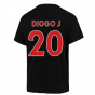 2022-2023 Liverpool Swoosh Tee (Black) (DIOGO J 20)