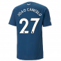 2022-2023 Man City Casuals Tee (Blue) (JOAO CANCELO 27)