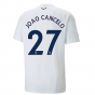 2022-2023 Man City Casuals Tee (White) (JOAO CANCELO 27)