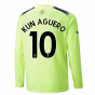 2022-2023 Man City Long Sleeve Third Shirt (KUN AGUERO 10)