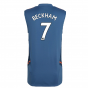 2022-2023 Man Utd Sleeveless Jersey (Blue) (BECKHAM 7)