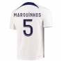 2022-2023 PSG Training Shirt (White) (MARQUINHOS 5)