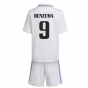 2022-2023 Real Madrid Home Mini Kit (BENZEMA 9)