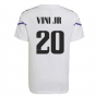 2022-2023 Real Madrid Training Tee (White) - Kids (VINI JR 20)