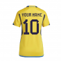2022-2023 Sweden Home Shirt (Ladies) (Your Name)