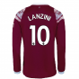 2022-2023 West Ham Long Sleeve Home Shirt (LANZINI 10)