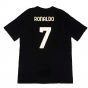 2023-2024 Juventus Cotton Tee (Black) (RONALDO 7)
