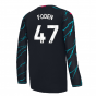 2023-2024 Man City Long Sleeve Third Shirt (FODEN 47)