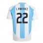 2024-2025 Argentina Home Shirt (Kids) (L.MARTINEZ 22)