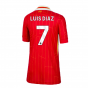 2024-2025 Liverpool Home Shirt (Kids) (Luis Diaz 7)