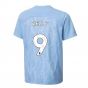 2024-2025 Man City Prematch SS Shirt (Light Blue) - Kids (Kelly 9)