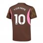 2024-2025 Man City Third Goalkeeper Shirt (Espresso Brown) - Kids (Your Name)