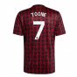 2024-2025 Man Utd Pre-Match Shirt (Black) (Toone 7)