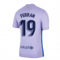 2021-2022 Barcelona Away Shirt (Kids) (FERRAN 19)