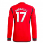 2023-2024 Man Utd Long Sleeve Home Shirt (Garnacho 49)