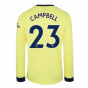 Arsenal 2021-2022 Long Sleeve Away Shirt (CAMPBELL 23)