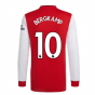 Arsenal 2021-2022 Long Sleeve Home Shirt (BERGKAMP 10)