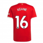 Man Utd 2021-2022 Home Shirt (KEANE 16)