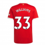 Man Utd 2021-2022 Home Shirt (WILLIAMS 33)