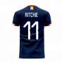 Newcastle 2023-2024 Away Concept Football Kit (Libero) (RITCHIE 11) - Kids (Long Sleeve)