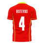 North Macedonia 2023-2024 Home Concept Shirt (Libero) (RISTEVSKI 4)