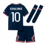 PSG 2021-2022 Little Boys Home Kit (RONALDINHO 10)