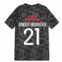 PSG 2021-2022 Pre-Match Training Shirt (Black) (ANDER HERRERA 21)