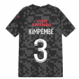 PSG 2021-2022 Pre-Match Training Shirt (Black) - Kids (KIMPEMBE 3)