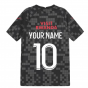 PSG 2021-2022 Pre-Match Training Shirt (Black) - Kids (Your Name)