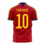 Spain 2025-2026 Home Concept Football Kit (Libero) (Your Name)